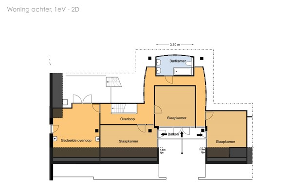 Floorplan - Sigerswâld 15, 9263 TW Garyp